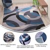 Flash Furniture Blue and Gray 8' x 10' Geometric Area Rug YK-F968B-D9826-810-BL-GG